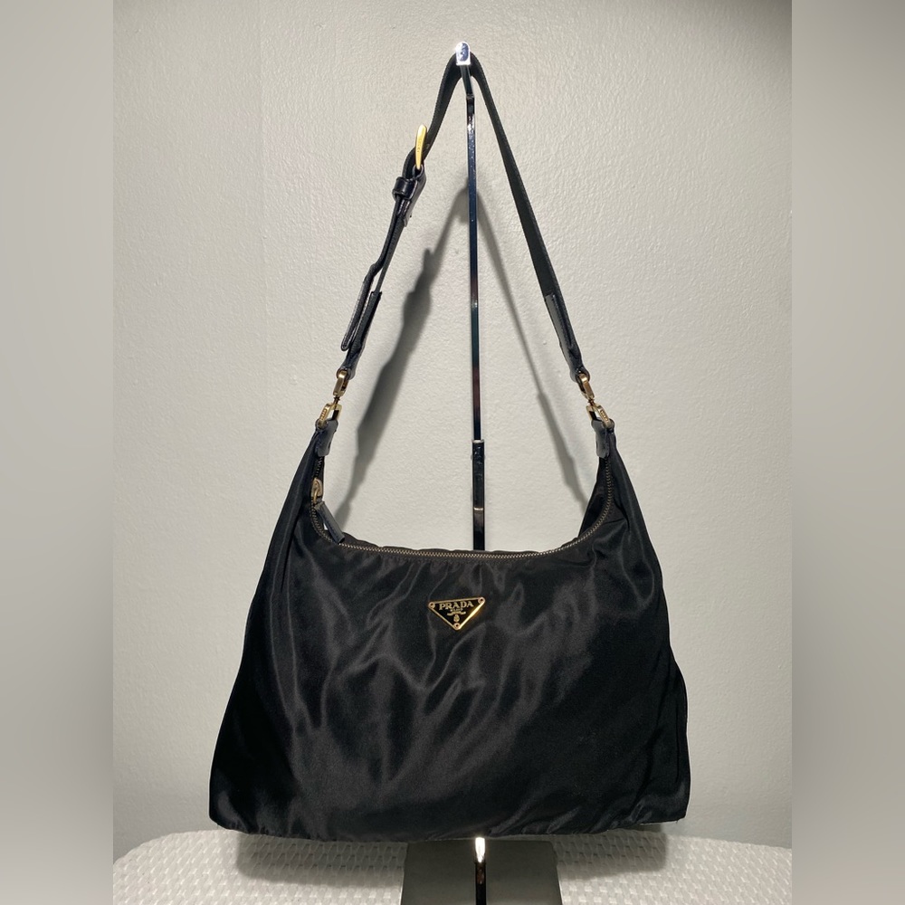 Prada tessuto nylon shoulder bag, adjustable strap